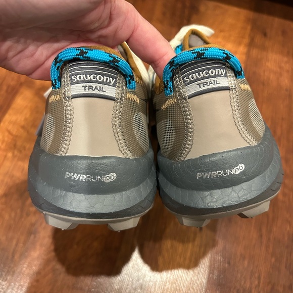 Saucony Men’s Endorphin Rift Trail Running Hiking Shoe - Size 9 - Fog Bronze - Picture 5 of 9